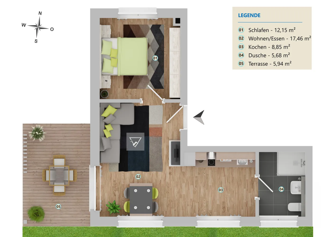 2 Zimmer Wohnung mit 51 m² in Köln – Bild 6