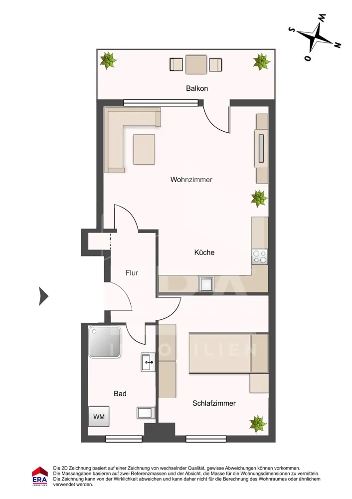 2 Zimmer Wohnung mit 44 m² in Hamburg – Bild 2