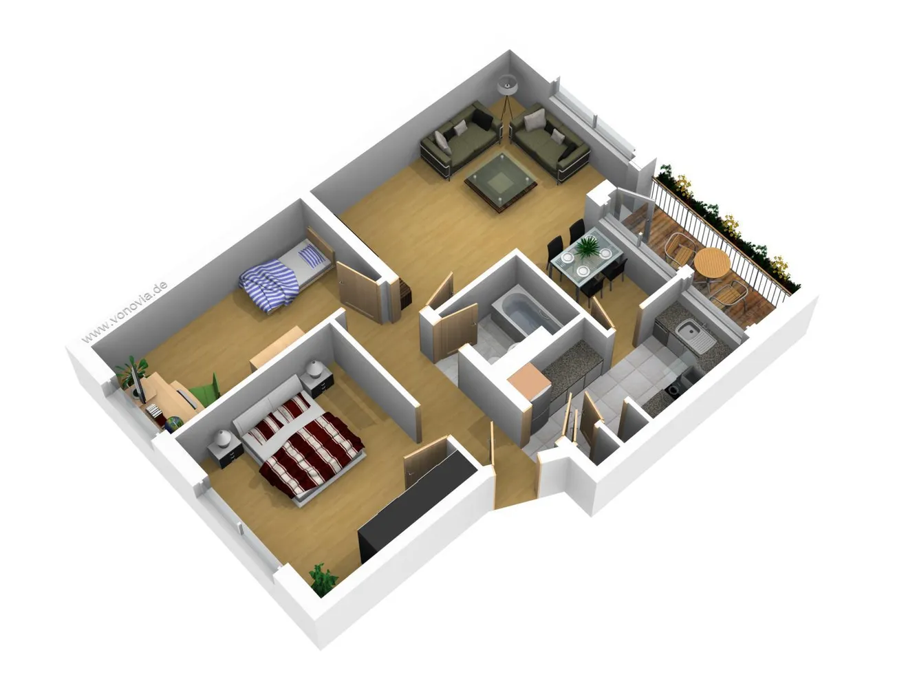 3 room apartment with 69 m² in Hanover – Photo 3