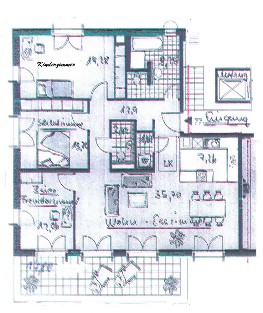 4 room apartment with 124 m² in Munich – Photo 3