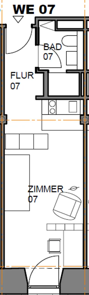 1 Zimmer Wohnung mit 30 m² in Bamberg – Bild 7