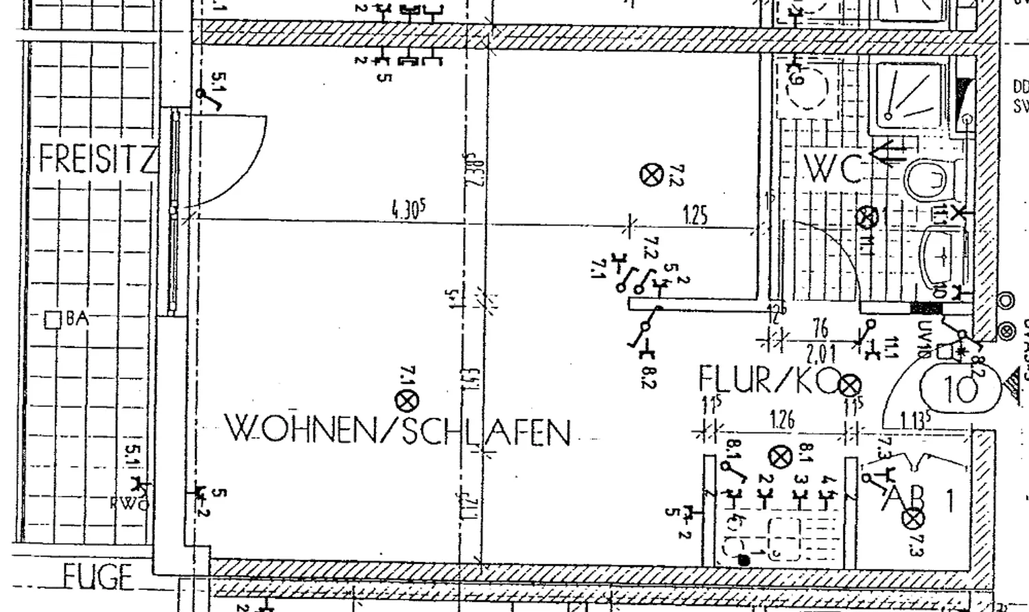 1 Zimmer Wohnung mit 38 m² in Magdeburg – Bild 2