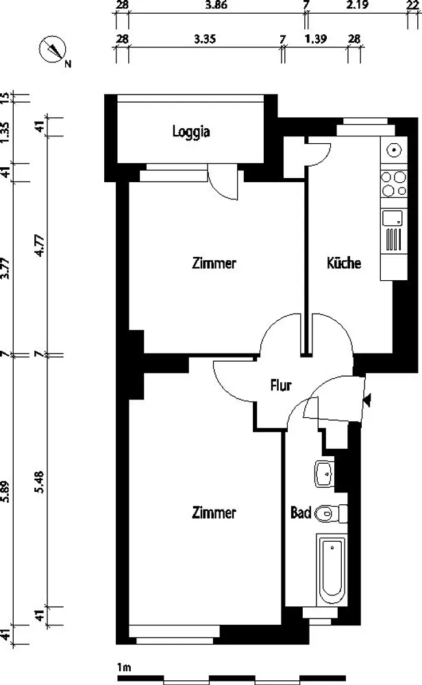 2 Zimmer Wohnung mit 53 m² in Berlin – Bild 8