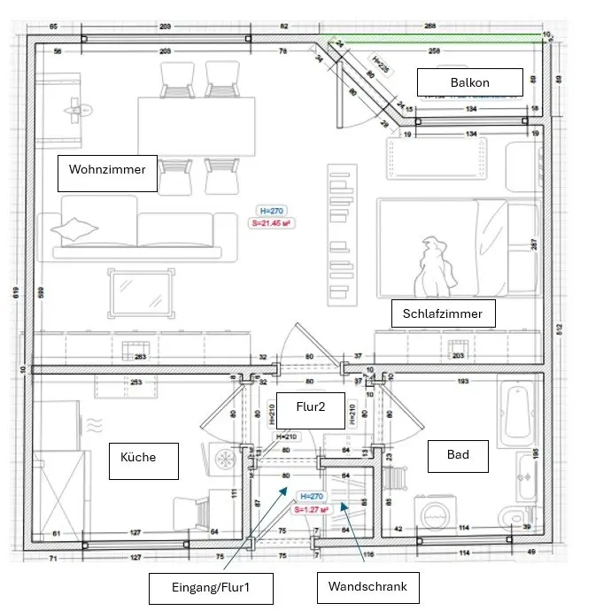 Studio with 12 m² in Hamburg – Photo 9