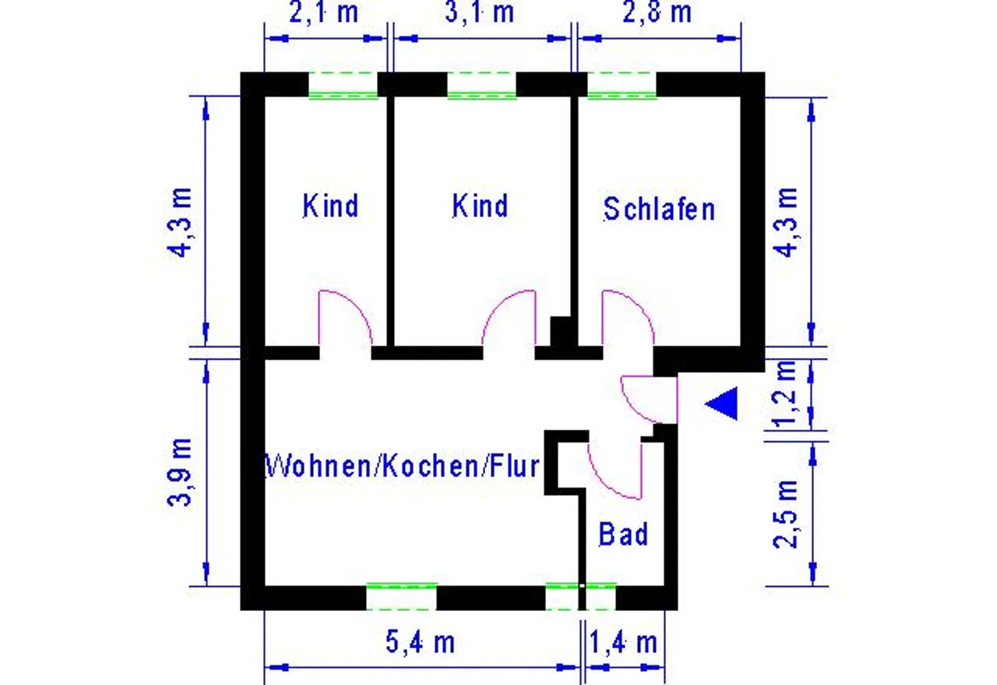 4 room apartment with 59 m² in Magdeburg – Photo 6