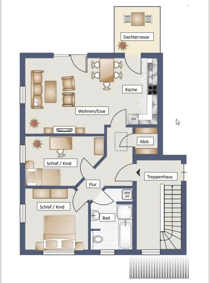 3 Zimmer Wohnung mit 77 m² in Norden – Bild 4