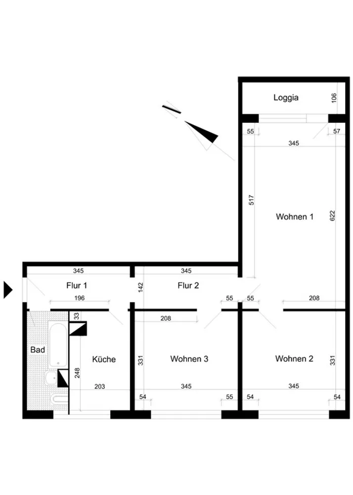 3 room apartment with 66 m² in Magdeburg – Photo 2