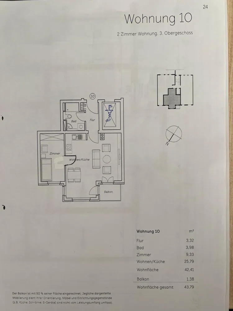 2 room apartment with 44 m² in Berlin – Photo 5