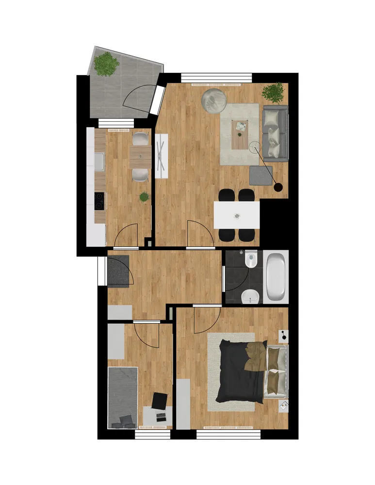 3 Zimmer Wohnung mit 64 m² in Hamburg – Bild 3