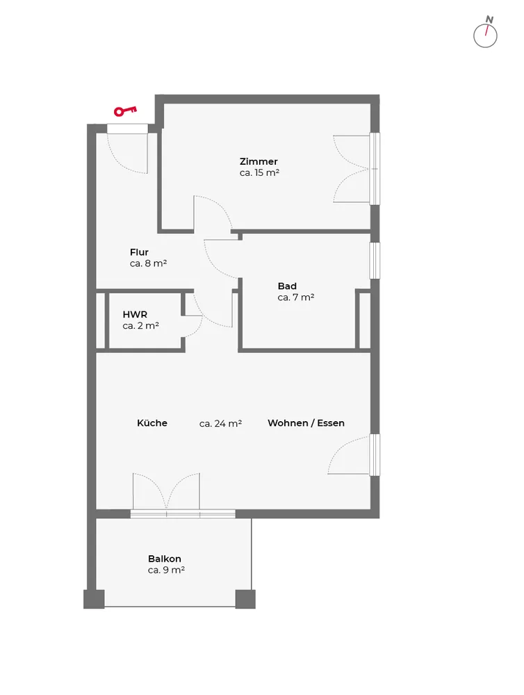 2 Zimmer Wohnung mit 61 m² in Hamburg – Bild 6