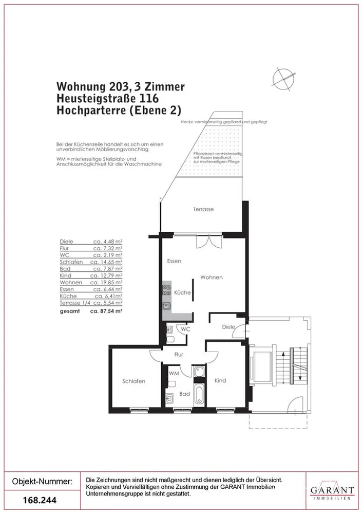 3 Zimmer Wohnung mit 88 m² in Stuttgart – Bild 1