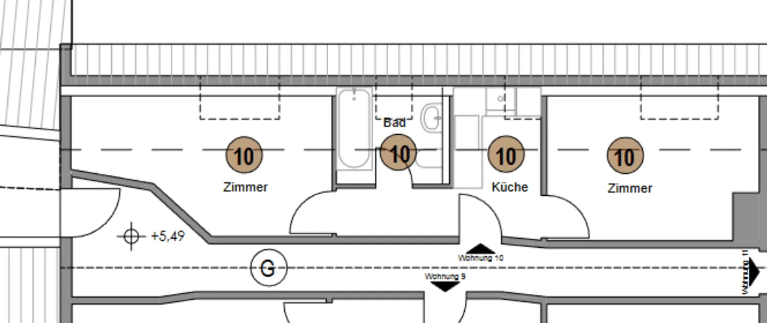 2 Zimmer Wohnung mit 35 m² in Kehl – Bild 7