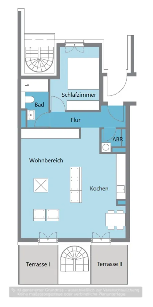 2 room apartment with 72 m² in Frankfurt am Main – Photo 3