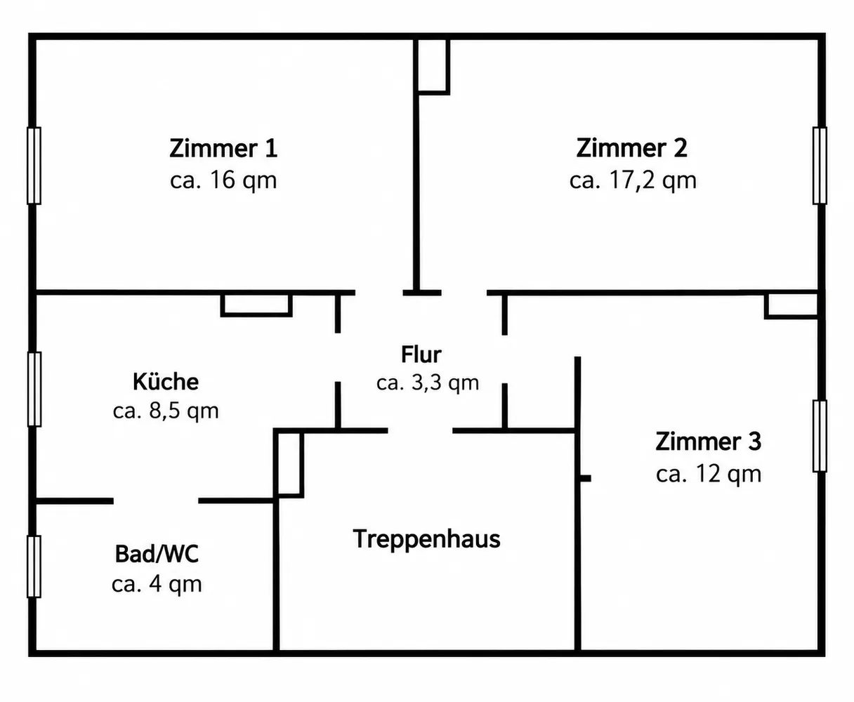 3 Zimmer Wohnung mit 61 m² in Frankfurt am Main – Bild 3