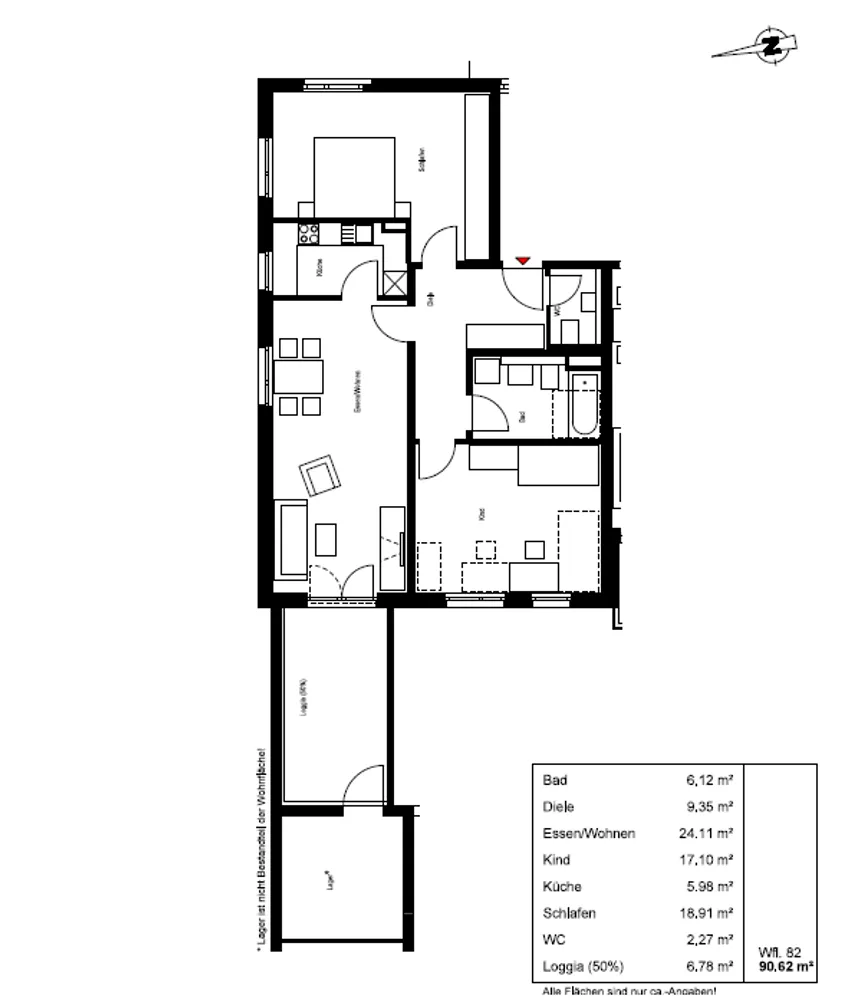 3 Zimmer Wohnung mit 91 m² in Regensburg – Bild 3
