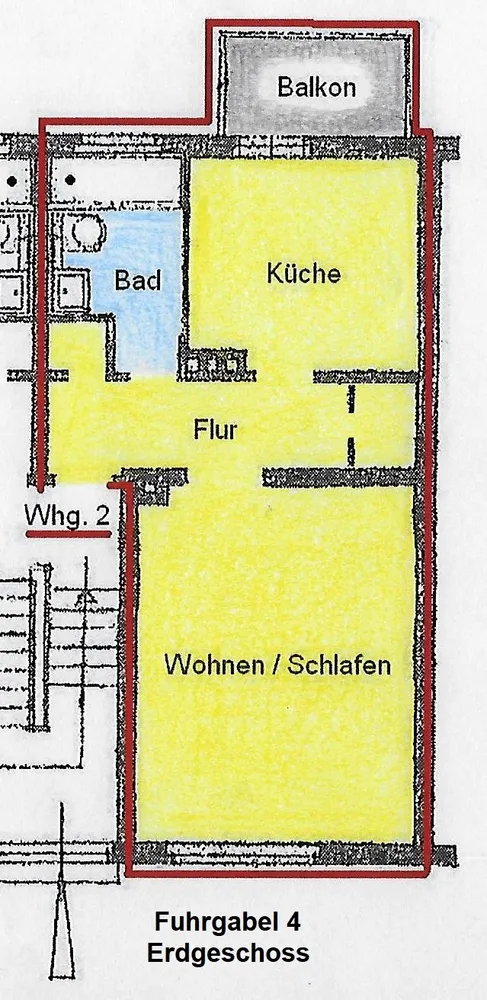 1 Zimmer Wohnung mit 39 m² in Dortmund – Bild 3