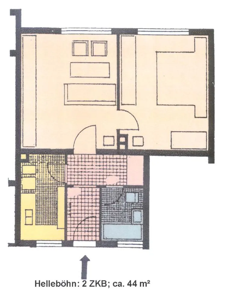 2 room apartment with 45 m² in Kassel – Photo 3