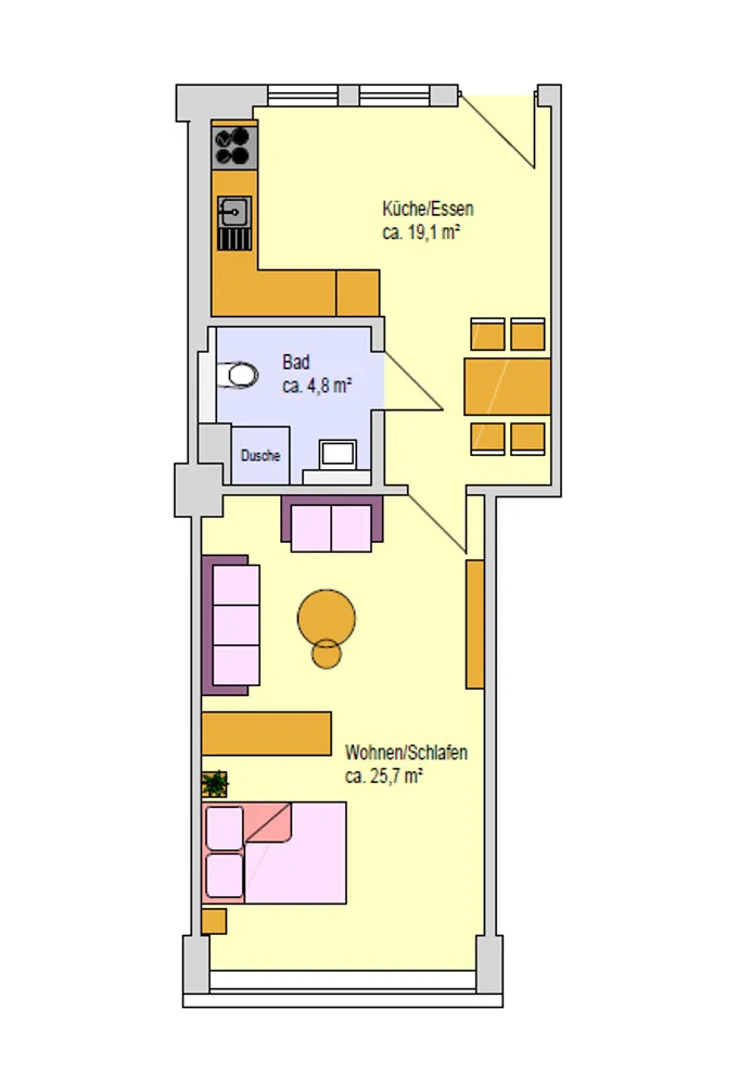 1 Zimmer Wohnung mit 50 m² in Aachen – Bild 12
