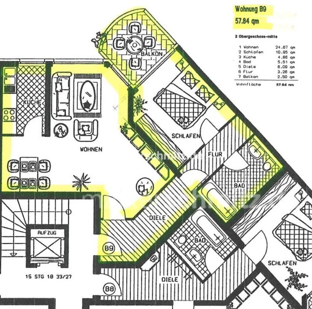 2 Zimmer Wohnung mit 58 m² in Mönchengladbach – Bild 10