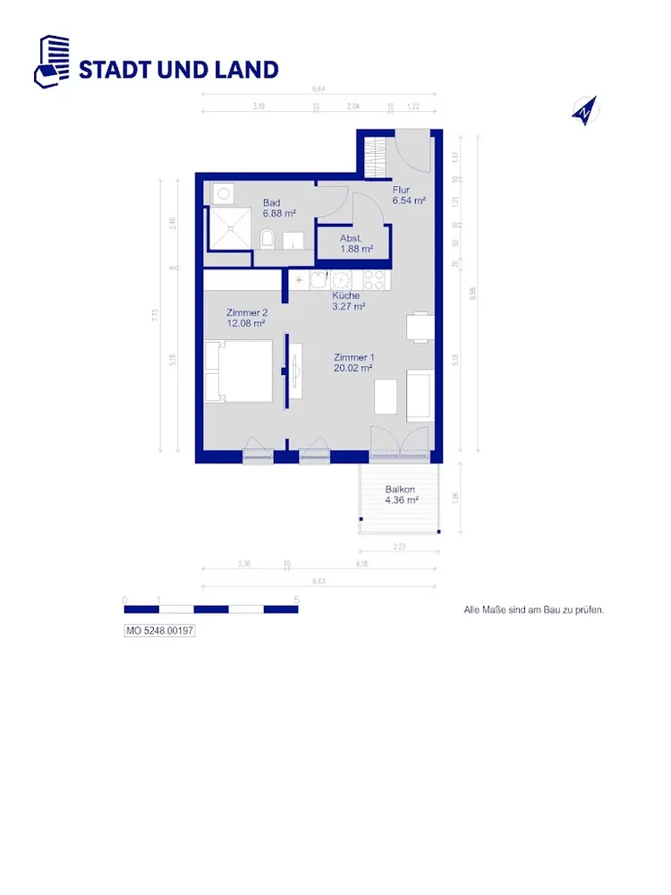 2 Zimmer Wohnung mit 53 m² in Berlin – Bild 9