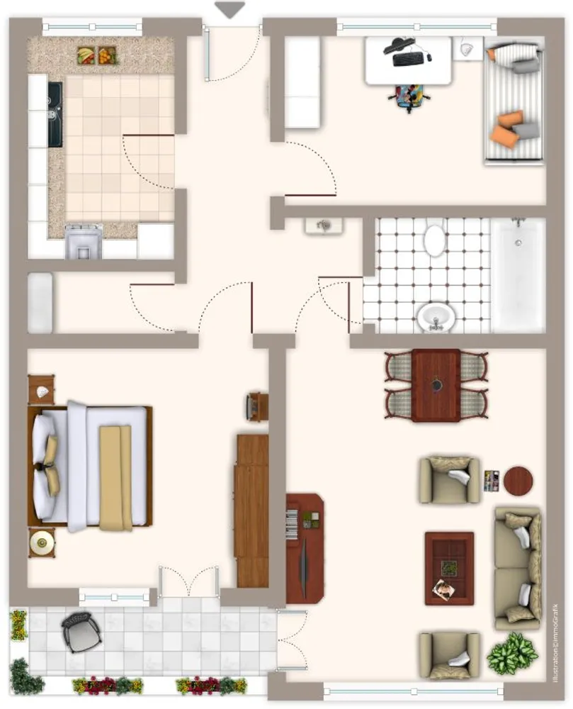 3 Zimmer Wohnung mit 76 m² in Mönchengladbach – Bild 2