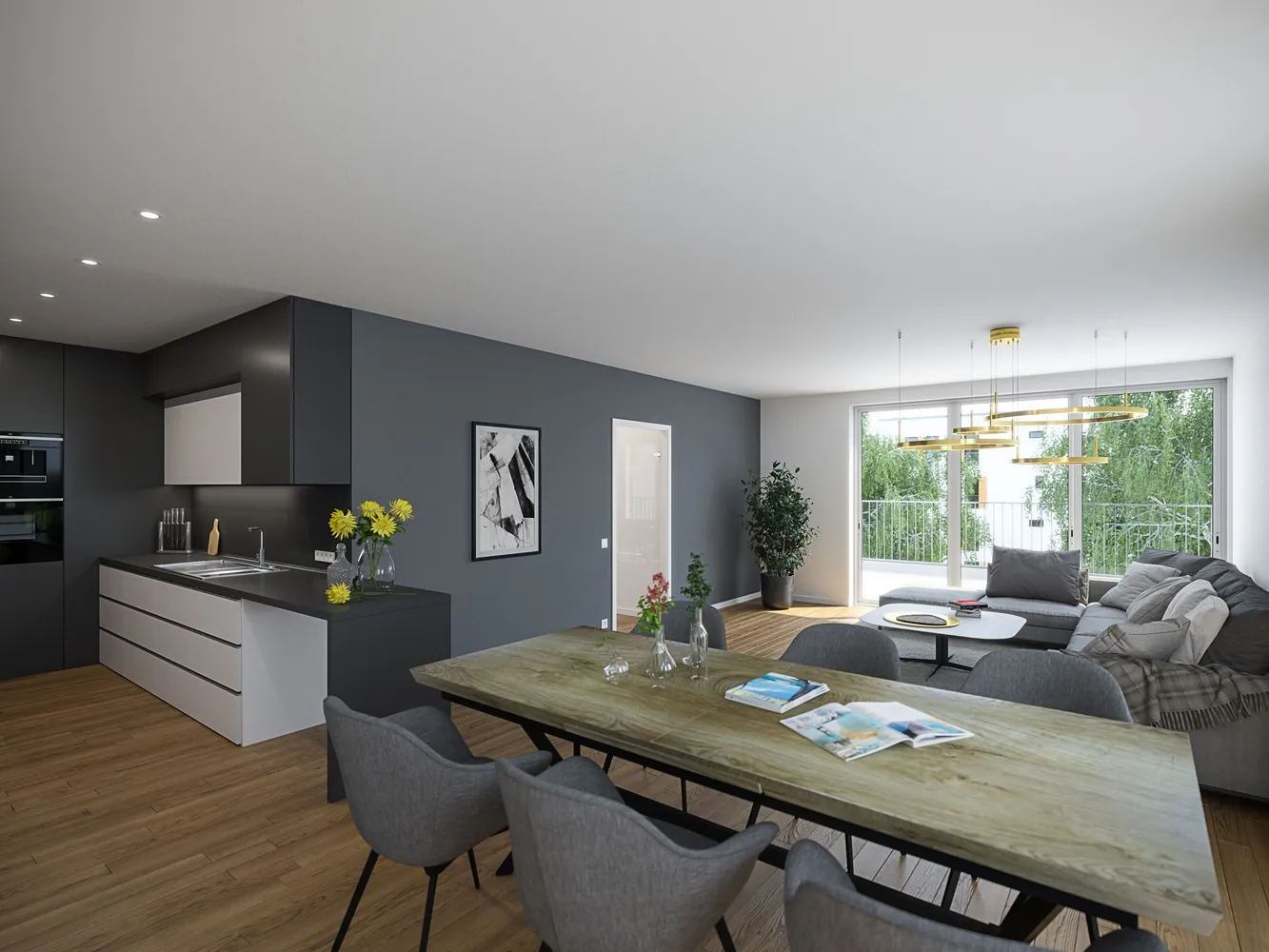 1 room apartment with 48 m² in Augsburg – Photo 3