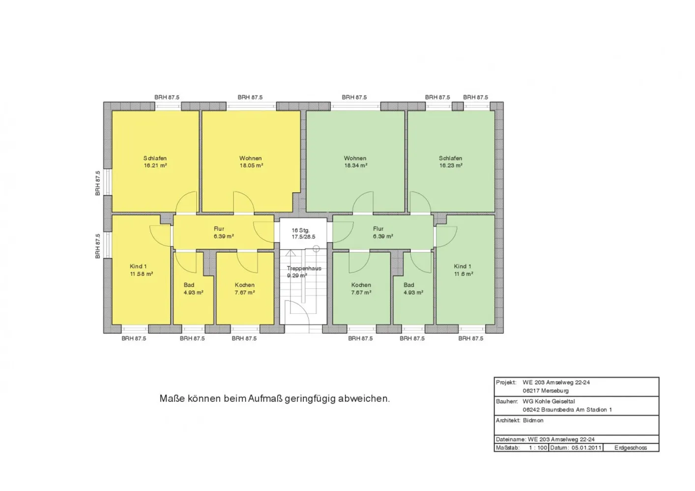 3 Zimmer Wohnung mit 66 m² in Merseburg – Bild 1