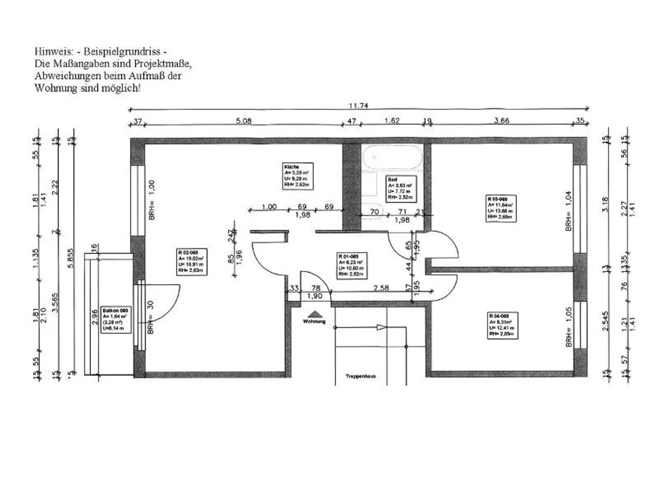 3 Zimmer Wohnung mit 57 m² in Halle (Saale) – Bild 8
