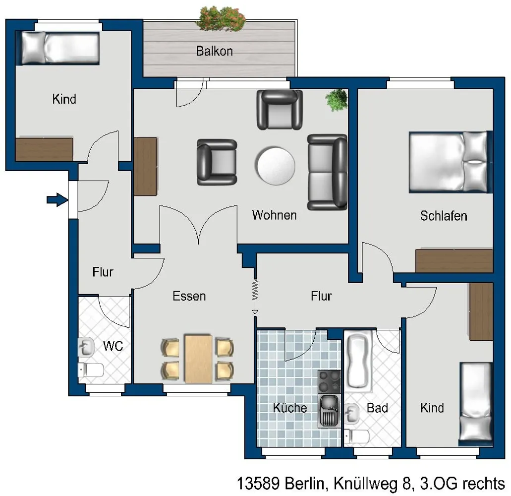 4 room apartment with 96 m² in Berlin – Photo 4