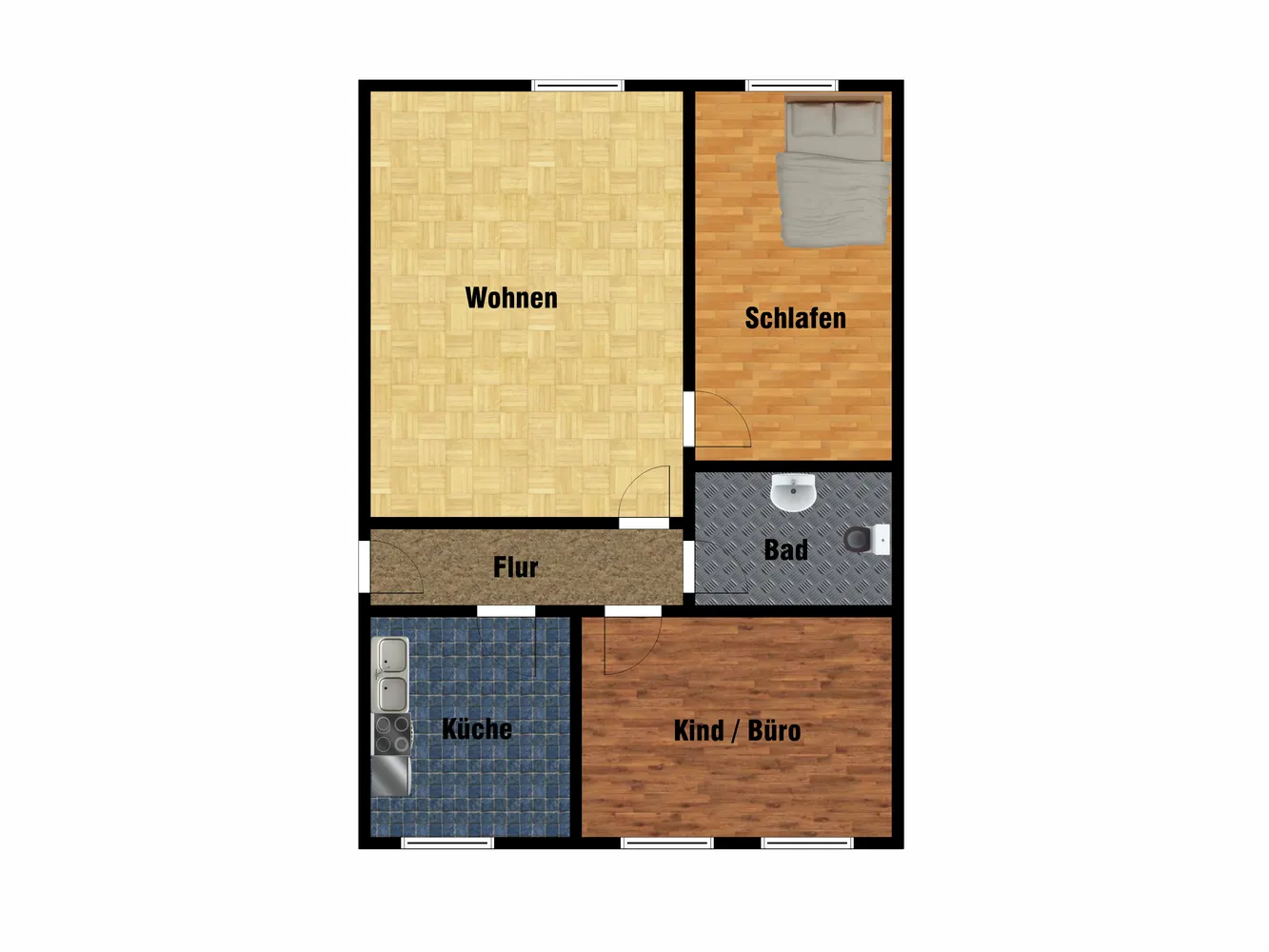 3 room apartment with 67 m² in Magdeburg – Photo 5