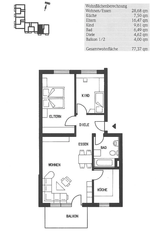4 Zimmer Wohnung mit 78 m² in Tuttlingen – Bild 7