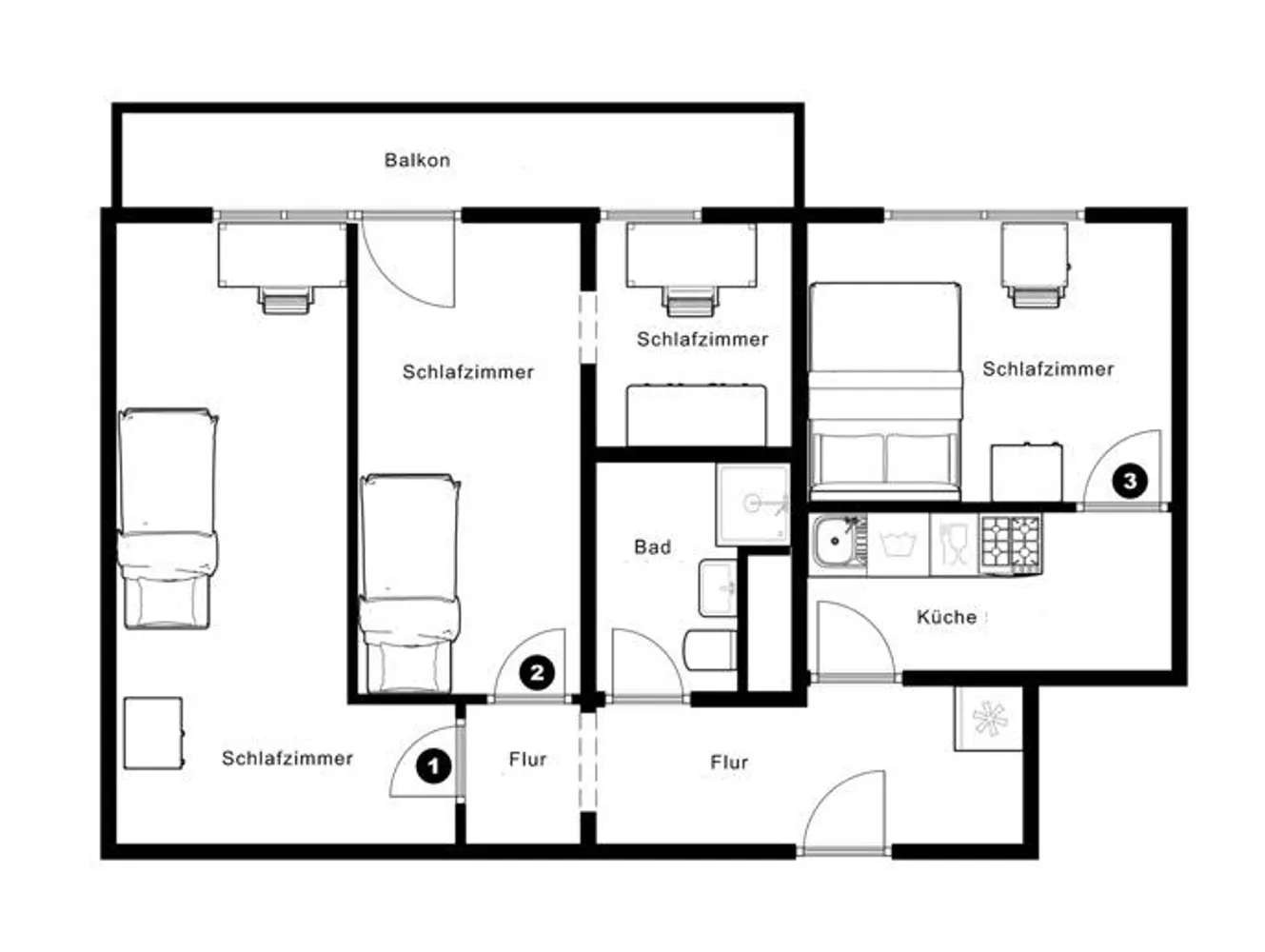 1 room apartment with 34 m² in Frankfurt am Main – Photo 6