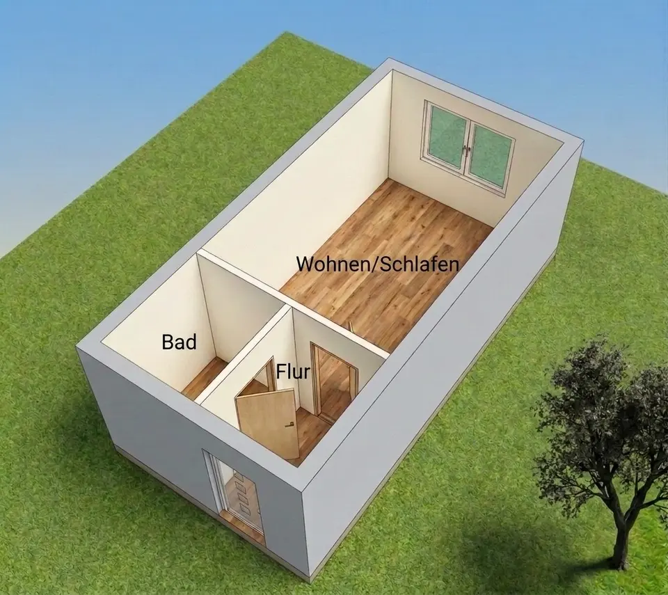 Studio mit 24 m² in Bitterfeld-Wolfen – Bild 5