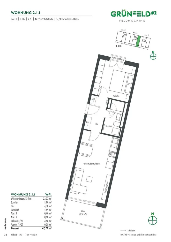 2 Zimmer Wohnung mit 48 m² in München – Bild 11