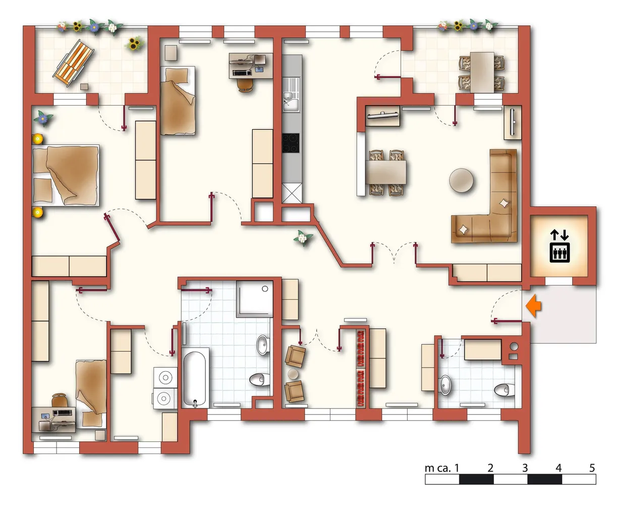 5 Zimmer Wohnung mit 150 m² in Wurzen – Bild 7