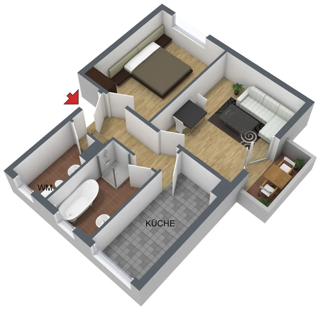 2 Zimmer Wohnung mit 60 m² in Halle (Saale) – Bild 7