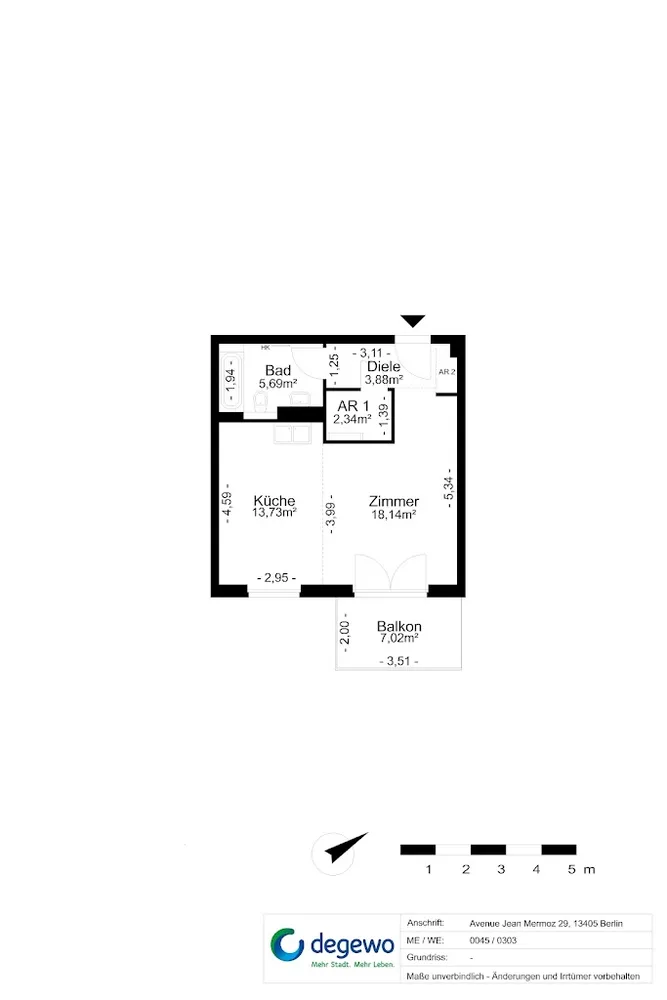 1 Zimmer Wohnung mit 48 m² in Berlin – Bild 9