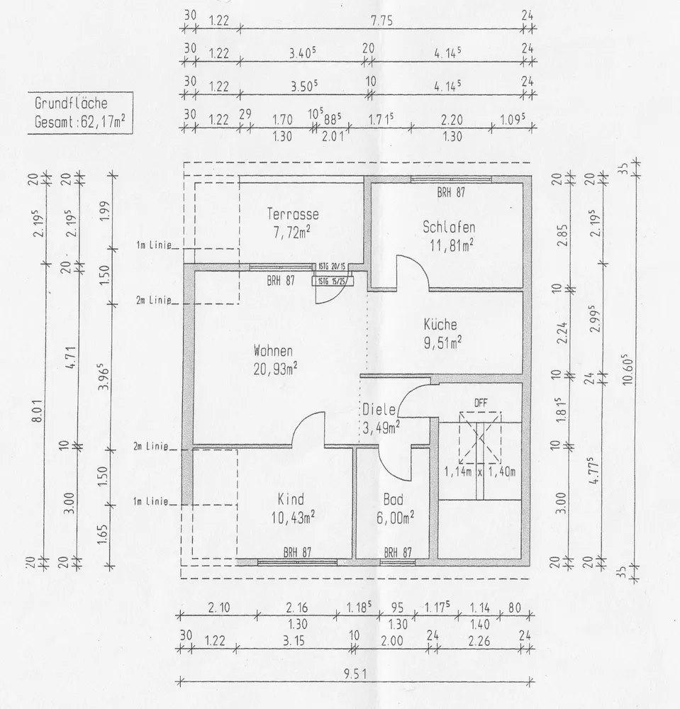 3 Zimmer Wohnung mit 62 m² in Düsseldorf – Bild 2
