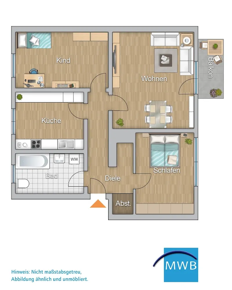 3 Zimmer Wohnung mit 70 m² in Mülheim an der Ruhr – Bild 3