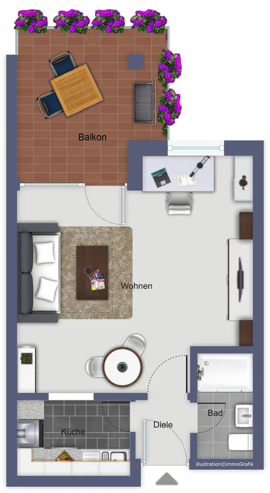 1 Zimmer Wohnung mit 34 m² in Köln – Bild 12