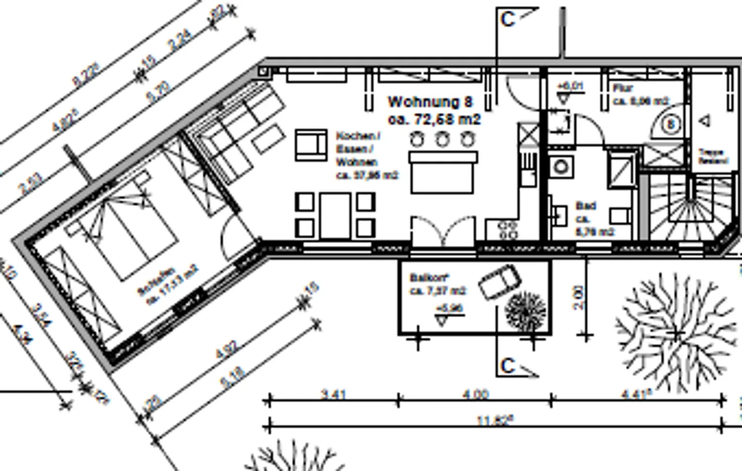 2 Zimmer Wohnung mit 74 m² in Erlangen – Bild 12