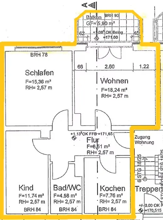 3 Zimmer Wohnung mit 67 m² in Kamenz – Bild 8