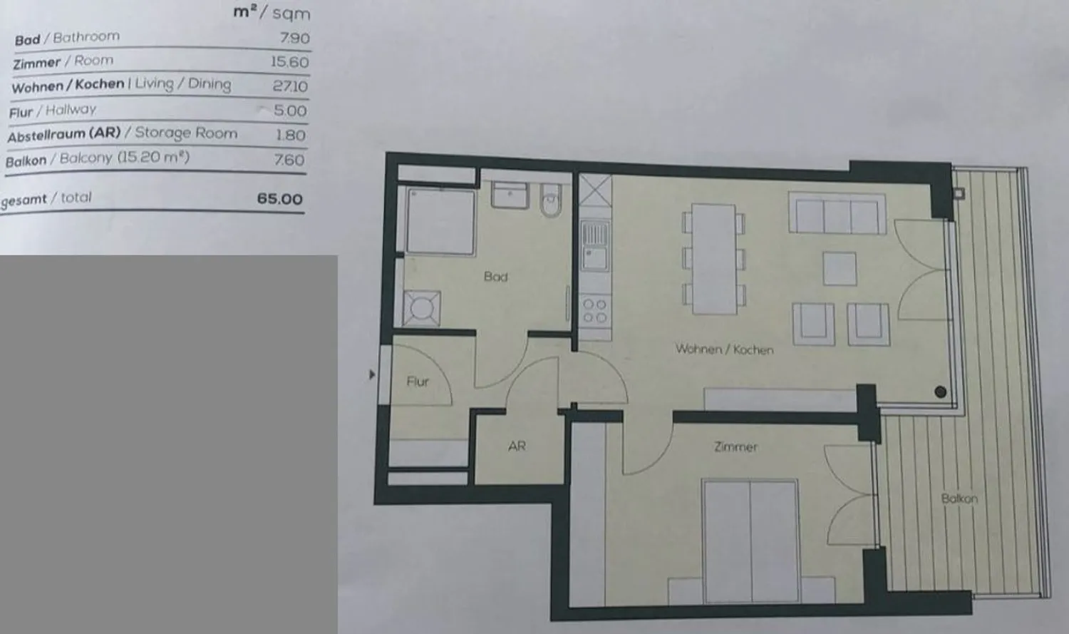 2 Zimmer Wohnung mit 65 m² in Berlin – Bild 2