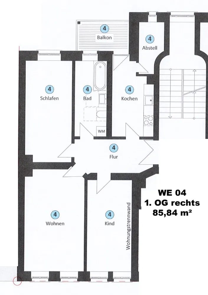 3 Zimmer Wohnung mit 86 m² in Leipzig – Bild 10