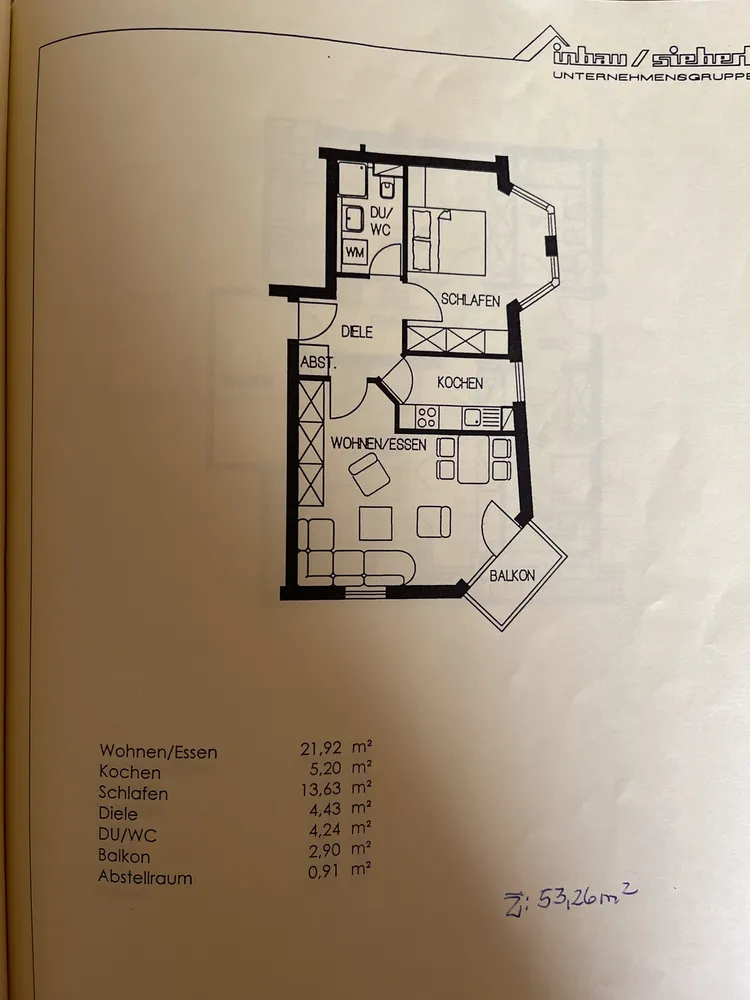 2 Zimmer Wohnung mit 54 m² in Dresden – Bild 2