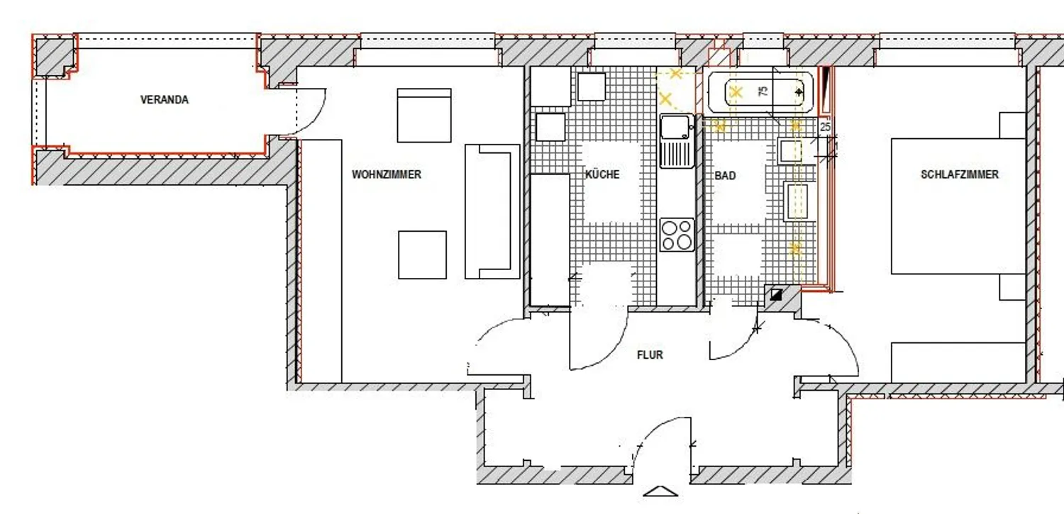 2 room apartment with 57 m² in Dresden – Photo 4