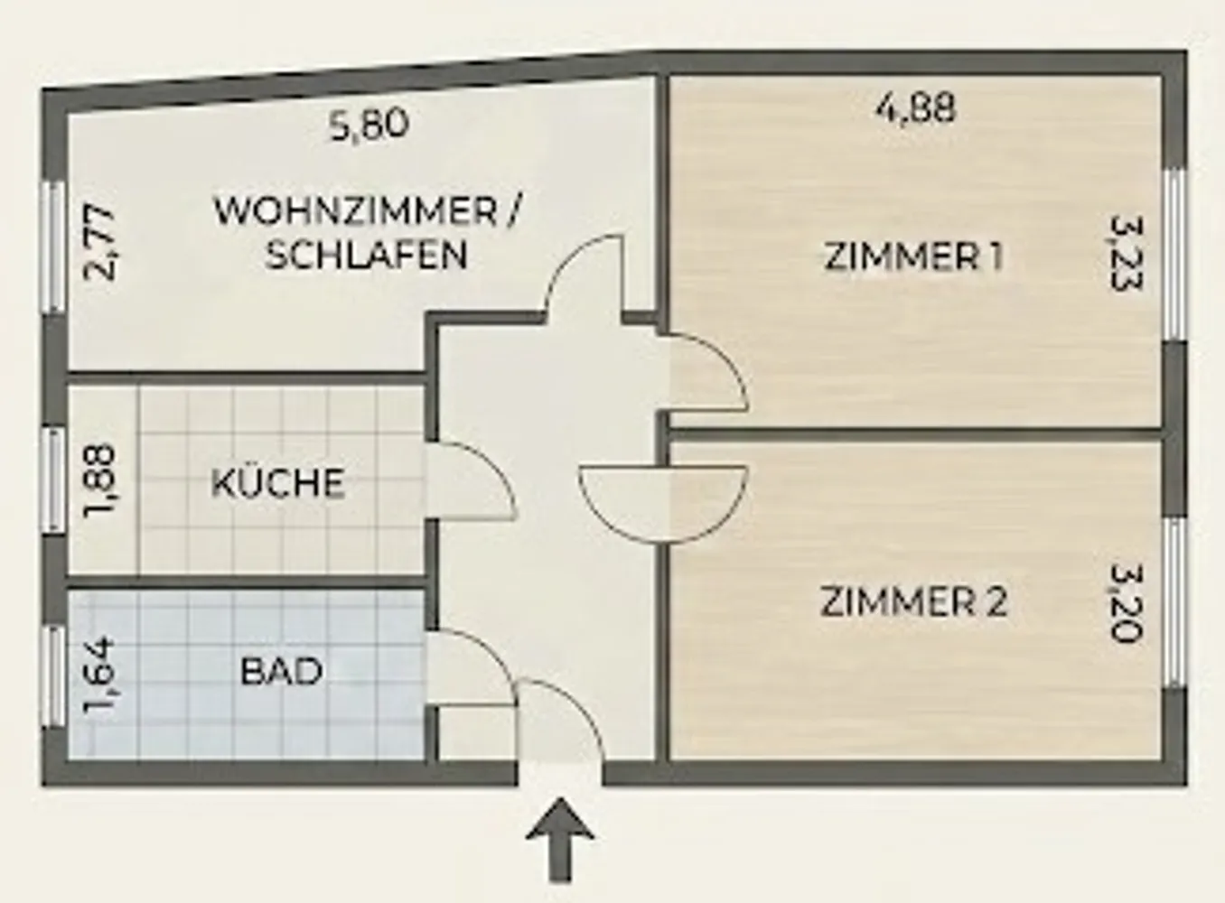 3 Zimmer Wohnung mit 67 m² in Leipzig – Bild 2
