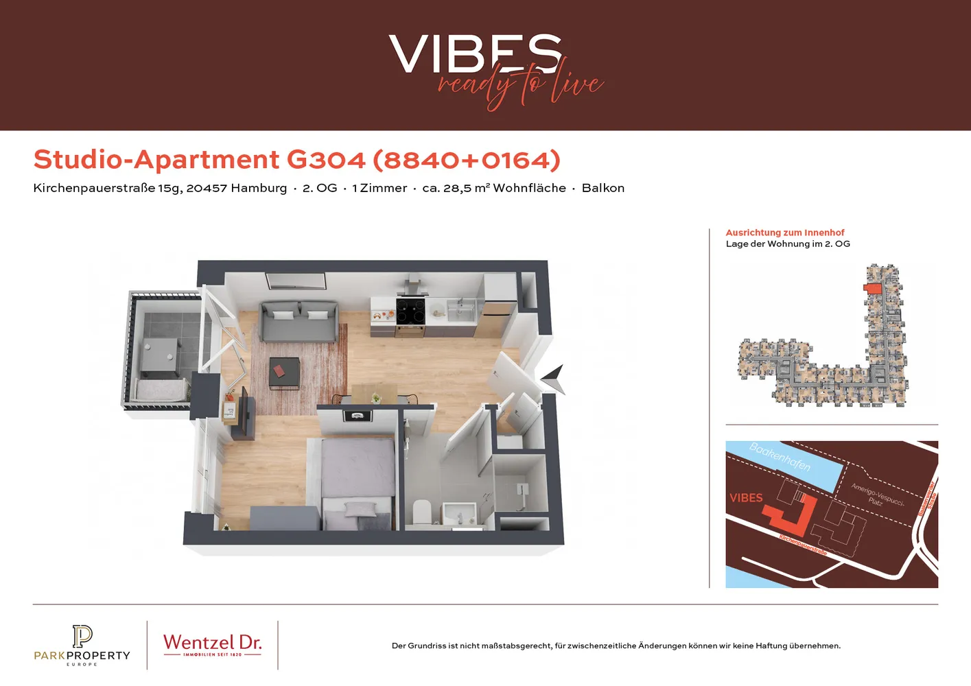 1 Zimmer Wohnung mit 28 m² in Hamburg – Bild 12