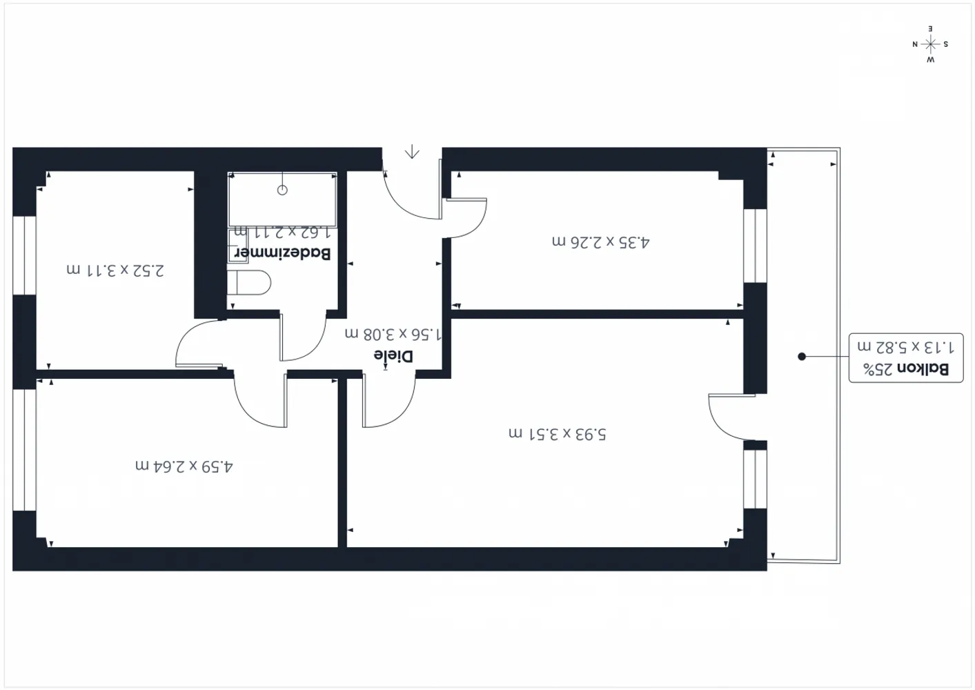 3 Zimmer Wohnung mit 62 m² in Leipzig – Bild 2