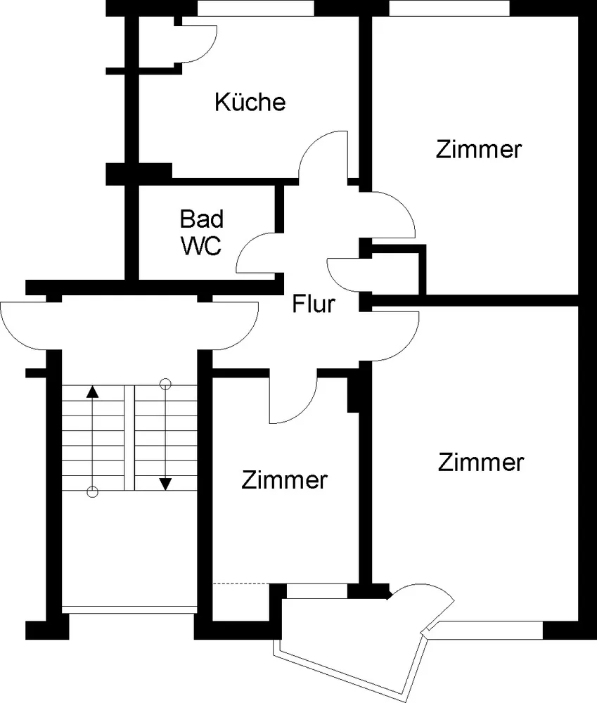 3 Zimmer Wohnung mit 70 m² in Duisburg – Bild 2